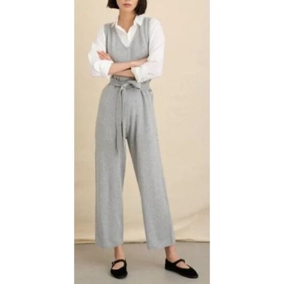 Alex Mill Ollie Overall in Sweater Knit Heather Grey NWT Sz. XL - Picture 1 of 9
